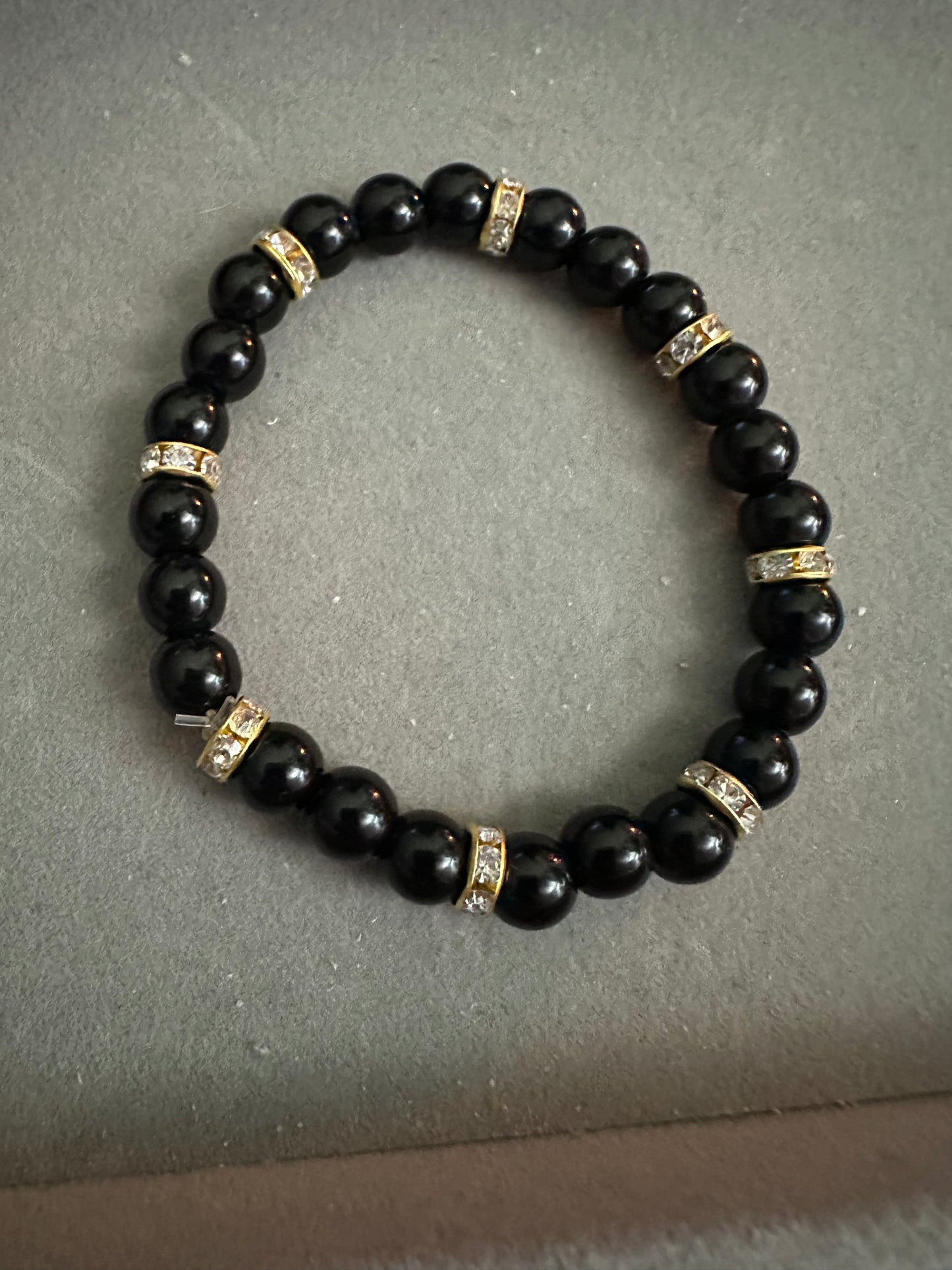 Bracelet pierre naturelle noir